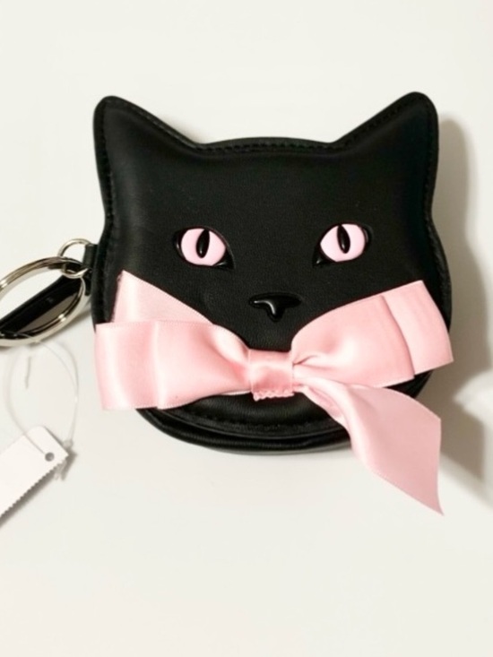 Bath & Body Works Handbags - Kitty Cat Coin Purse Bag Keychain Charm Mini Wallet Whimsigoth Kawaii NEW